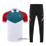 Conjunto Polo Liverpool 2022-2023 Verde Bianco Rosso