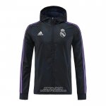 Giacca a Vento Real Madrid 2022-2023 Nero