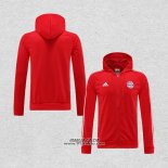 Giacca con Cappuccio Bayern Monaco 2022-2023 Rosso