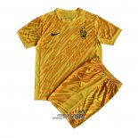 Maglia Francia Portiere Bambino 2024 Giallo