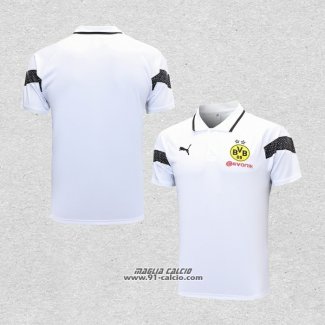 Maglia Polo Borussia Dortmund 2023-2024 Bianco