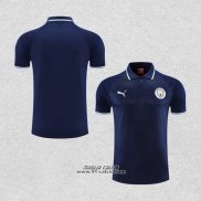 Maglia Polo Manchester City 2022-2023 Blu Navy