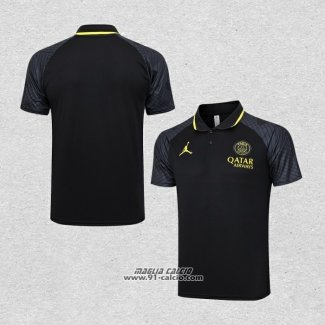 Maglia Polo Paris Saint-Germain Jordan 2023-2024 Nero