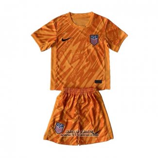 Maglia Stati Uniti Portiere Bambino 2024 Arancione