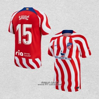 Prima Maglia Atletico Madrid Giocatore Savic 2022-2023