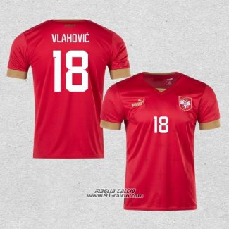 Prima Maglia Serbia Giocatore Vlahovic 2022