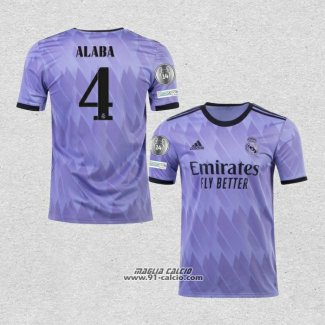 Seconda Maglia Real Madrid Giocatore Alaba 2022-2023