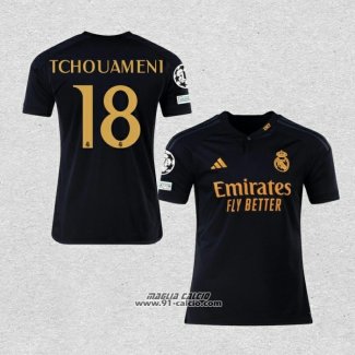 Terza Maglia Real Madrid Giocatore Tchouameni 2023-2024