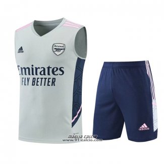 Tuta da Track Arsenal Senza Maniche 2022-2023 Grigio