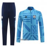 Tuta da Track Giacca Manchester City 2022-2023 Azzurro