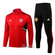 Tuta da Track Giacca Manchester United 2022-2023 Rosso