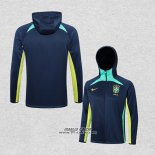 Giacca con Cappuccio Brasile 2022-2023 Blu