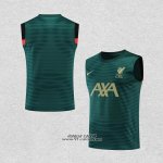 Maglia Allenamento Liverpool Senza Maniche 2022-2023 Verde