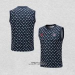 Maglia Allenamento Paris Saint-Germain Jordan Senza Maniche 2022-2023 Blu