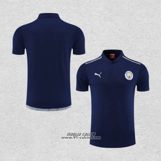 Maglia Polo Manchester City 2022-2023 Blu Navy