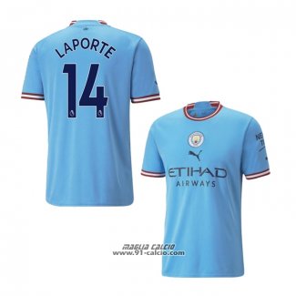 Prima Maglia Manchester City Giocatore Laporte 2022-2023