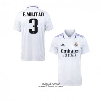 Prima Maglia Real Madrid Giocatore E.Militao 2022-2023