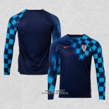 Seconda Maglia Croazia Manica Lunga 2022