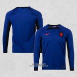 Seconda Maglia Paesi Bassi Manica Lunga 2022