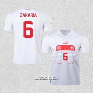 Seconda Maglia Svizzera Giocatore Zakaria 2022
