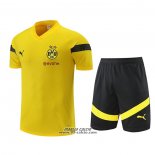 Tuta da Track Borussia Dortmund Manica Corta 2022-2023 Giallo - Pantaloncini