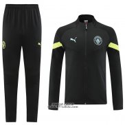 Tuta da Track Giacca Manchester City 2022-2023 Nero