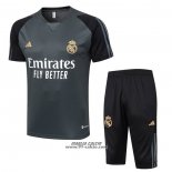 Tuta da Track Real Madrid Manica Corta 2023-2024 Verde - Pantaloncini