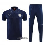 Conjunto Polo Manchester City 2022-2023 Blu Navy