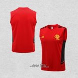 Maglia Allenamento Flamengo Senza Maniche 2022-2023 Rosso