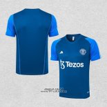 Maglia Allenamento Manchester United 2023-2024 Blu