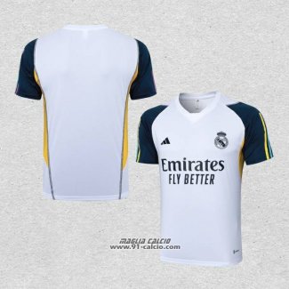 Maglia Allenamento Real Madrid 2023-2024 Bianco