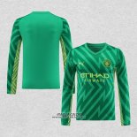 Maglia Manchester City Portiere Manica Lunga 2023-2024 Verde