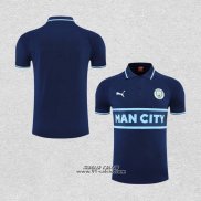 Maglia Polo Manchester City 2022-2023 Blu Navy