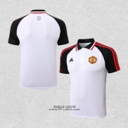 Maglia Polo Manchester United 2022-2023 Bianco