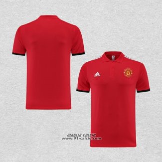 Maglia Polo Manchester United 2023-2024 Rosso