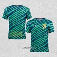 Maglia Prematch Brasile 2022 Verde