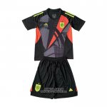 Maglia Spagna Portiere Bambino 2024 Nero