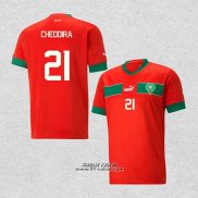 Prima Maglia Marocco Giocatore Cheddira 2022