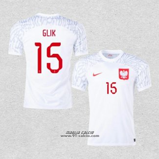 Prima Maglia Polonia Giocatore Glik 2022