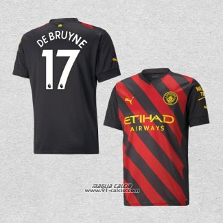 Seconda Maglia Manchester City Giocatore De Bruyne 2022-2023