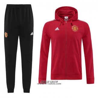 Tuta con Cappuccio Manchester United 2022-2023 Rosso