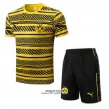 Tuta da Track Borussia Dortmund Manica Corta 2022-2023 Giallo - Pantaloncini