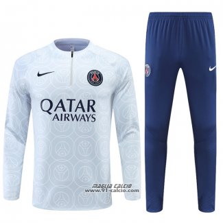 Tuta da Track Felpa Paris Saint-Germain 2022-2023 Grigio