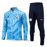 Tuta da Track Giacca Manchester City 2022-2023 Azzurro