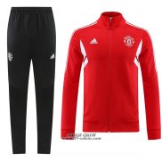 Tuta da Track Giacca Manchester United 2022-2023 Rosso