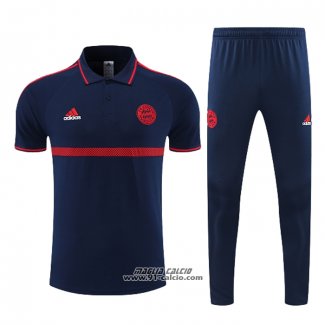 Conjunto Polo Bayern Monaco 2022-2023 Blu