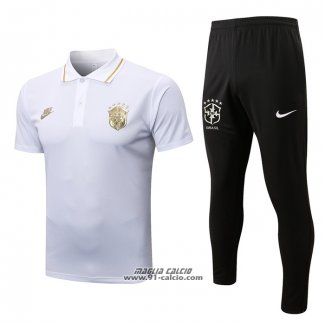 Conjunto Polo Brasile 2022-2023 Bianco