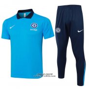 Conjunto Polo Chelsea 2024-2025 Blu