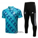 Conjunto Polo Juventus 2022-2023 Blu