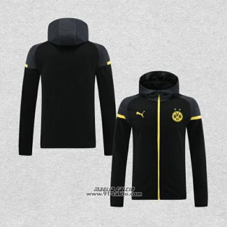 Giacca con Cappuccio Borussia Dortmund 2024-2025 Nero